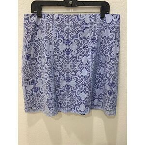 New York and Company Blue Lace Skirt Size 14
